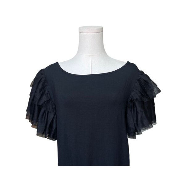 On 34Th Puff Ruffle Sleeve Boho Top Size L NWT Witchy Fairy Grunge Whimsigoth - Picture 2 of 11